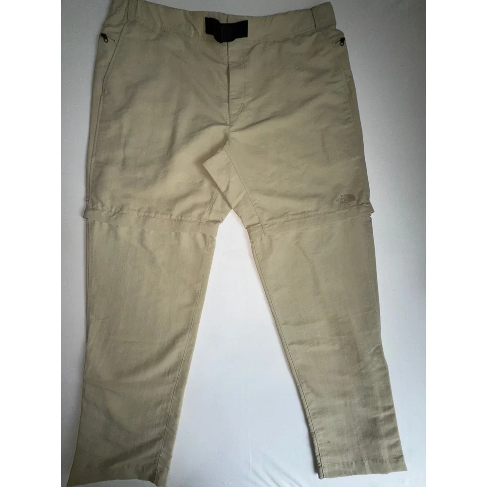 The North Face Paramount Trail Convertible Pants Shorts Mens 40x30 Beige Hiking